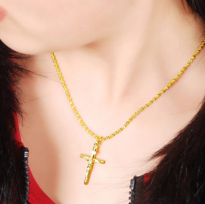 Gold Plated Cross Necklace