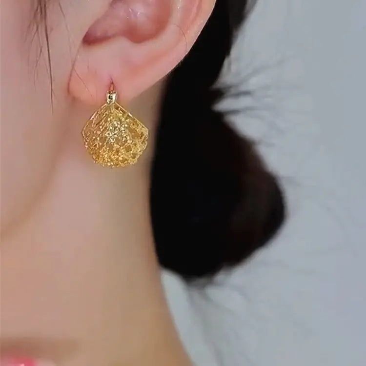 Vintage French Style Gold Earrings