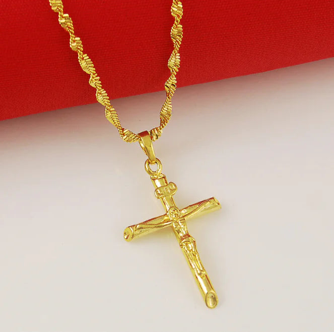 Gold Plated Cross Necklace